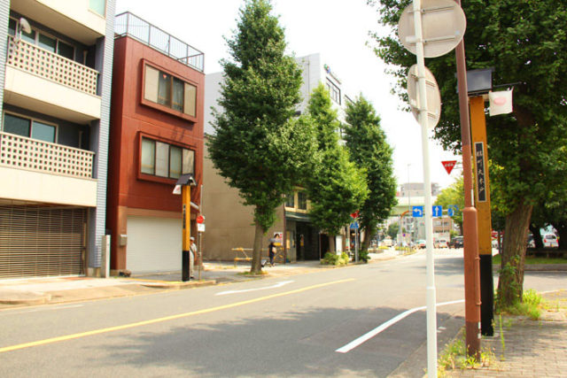 国道19号との合流点付近に橘町の大木戸があります。名古屋城の南の入り口になります。