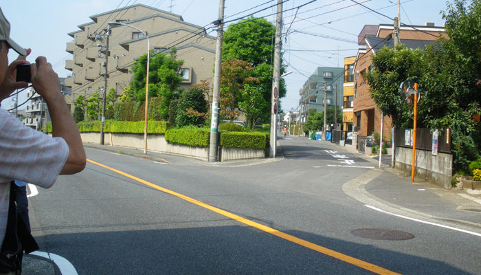 宮崎で王禅寺道が大山街道が分岐する