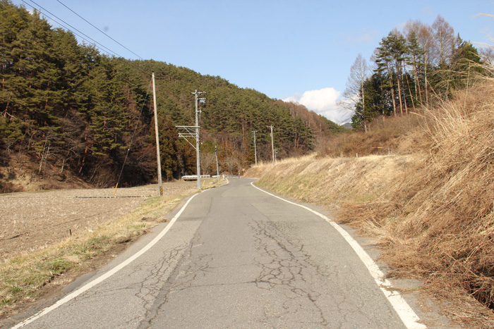 飯沼原一里塚付近の初期中山道