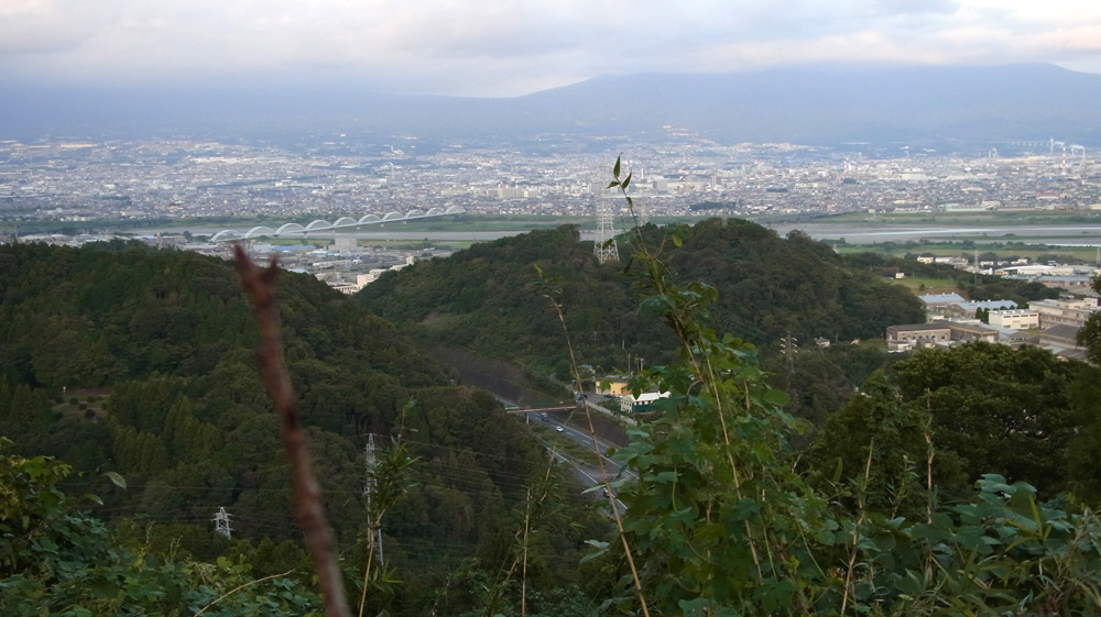 蒲原城のろし台からの眺め　富士川